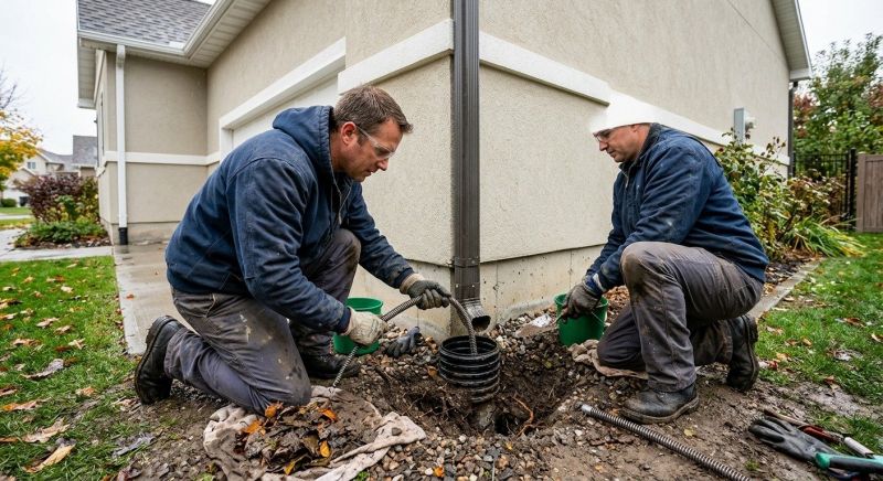 Gutter Downspout Unclogging in Fredericksburg, VA