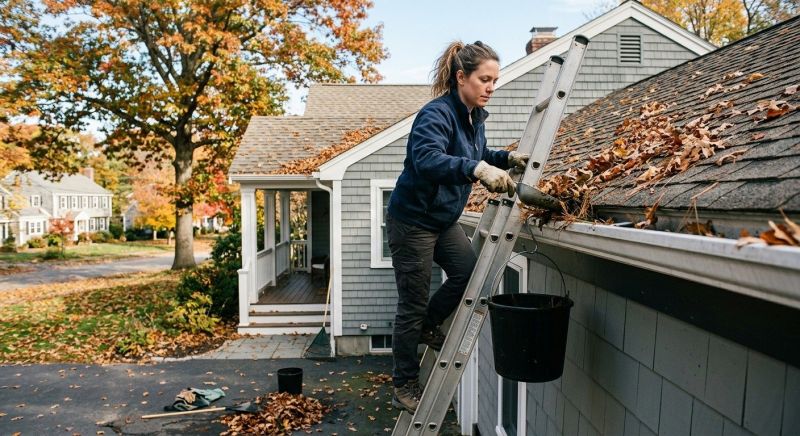 Gutter Leaves Removal in Fredericksburg, VA